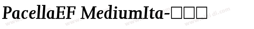 PacellaEF MediumIta字体转换